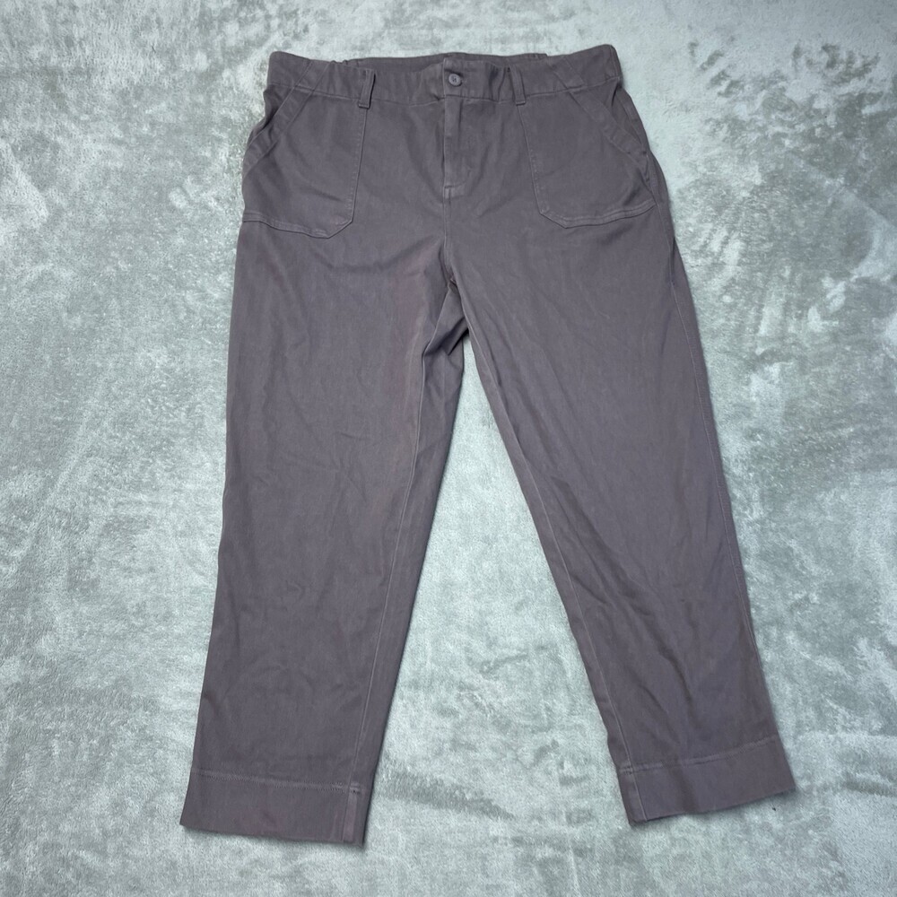 32 Degrees Women's XL Casual Pants Gray Cotton Blend H0107